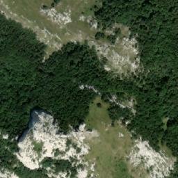 Satellite imagery of Sugarska Duliba - hut, HR
