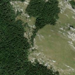Satellite imagery of Sugarska Duliba - hut, HR