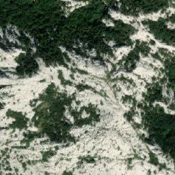 Satellite imagery of Sugarska Duliba - hut, HR