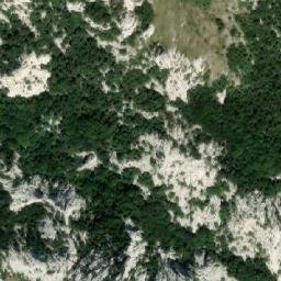 Satellite imagery of Sugarska Duliba - hut, HR