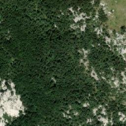 Satellite imagery of Sugarska Duliba - hut, HR