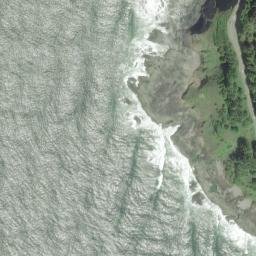 Satellite imagery of Cape Perpetua, US