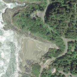 Satellite imagery of Cape Perpetua, US