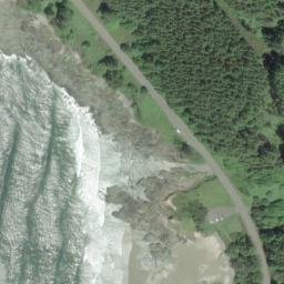 Satellite imagery of Captain Cook Point, US
