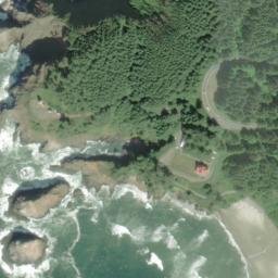 Satellite imagery of Heceta Head, US