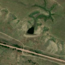 Satellite imagery of V 75 — NGS PT0610 — Haakon County, US, US