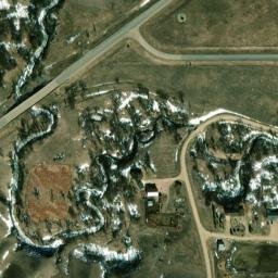 Satellite imagery of J 384 — NGS PT0764 — Haakon County, US, US