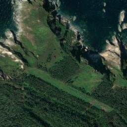 Satellite imagery of Loiba cliffs, ES