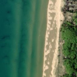 Satellite imagery of Little Sable Point, US