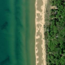 Satellite imagery of Little Sable Point, US