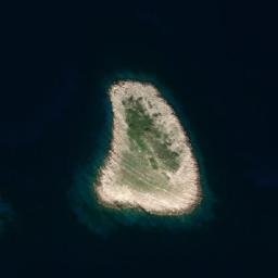 Satellite imagery of Balkun Rock, HR