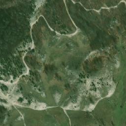 Satellite imagery of Krstac Planina, BA