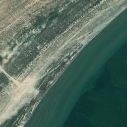Satellite imagery of Mys Sarzha, KZ