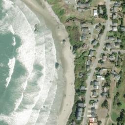 Satellite imagery of Coquille Point, US