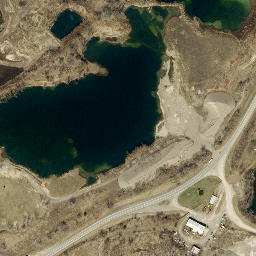 Satellite imagery of Caledonia Quarry, US