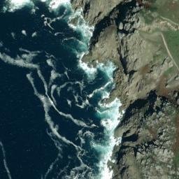 Satellite imagery of Cabo Finisterre, ES
