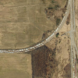 Satellite imagery of Retsof Salt Mine, US