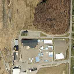 Satellite imagery of Retsof Salt Mine, US