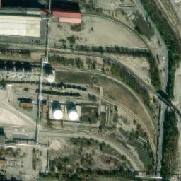 Satellite imagery of Main chimney of Pirdop copper smelter and refinery, BG