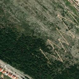 Satellite imagery of Srđ, HR
