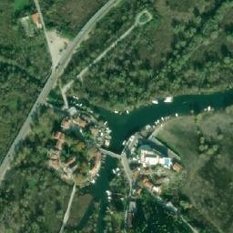 Satellite imagery of Besac Castle, ME