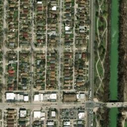 Satellite imagery of EVANSTON RADIO STATION WEAW FM MAST — NGS NG0496, US
