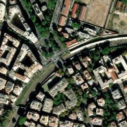 Satellite imagery of former medieval Basilica s. Eugeniae (approximate location), IT