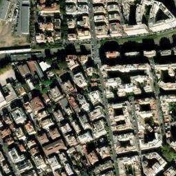 Satellite imagery of former medieval Basilica s. Eugeniae (approximate location), IT
