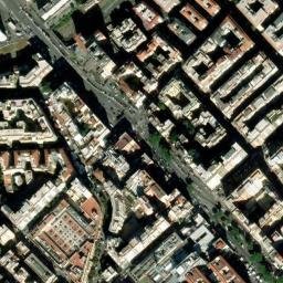 Satellite imagery of former medieval Basilica s. Eugeniae (approximate location), IT