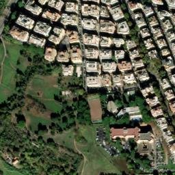 Satellite imagery of former medieval Basilica s. Eugeniae (approximate location), IT