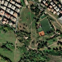 Satellite imagery of former medieval Basilica s. Eugeniae (approximate location), IT
