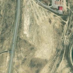 Satellite imagery of RAWLINSWWTWY2005 CORS ARP — NGS DI2248 — Carbon County, US, US