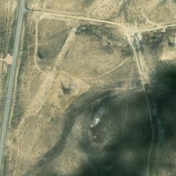 Satellite imagery of RAWLINSWWTWY2005 CORS ARP — NGS DI2248 — Carbon County, US, US