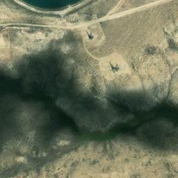 Satellite imagery of RAWLINSWWTWY2005 CORS ARP — NGS DI2248 — Carbon County, US, US