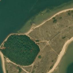 Satellite imagery of Hog Island, US