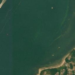 Satellite imagery of Hog Island, US