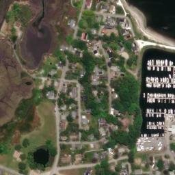 Satellite imagery of Cedar Island Peninsula, US