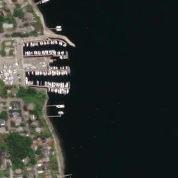 Satellite imagery of Cedar Island Peninsula, US