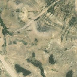 Satellite imagery of T18N R94 93W SECS 1 6 7 12 — NGS MP0397 — Carbon County, US, US
