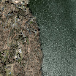 Satellite imagery of Never Sink Point, US