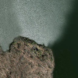 Satellite imagery of Never Sink Point, US