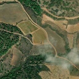 Satellite imagery of Solar donde se ubicaba el mojón 2T-9 en "el Cerro la Carrasca", ES