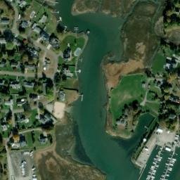 Satellite imagery of Sandy Point (historical), US