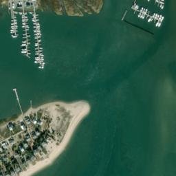 Satellite imagery of Sandy Point (historical), US