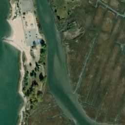 Satellite imagery of Sandy Point (historical), US