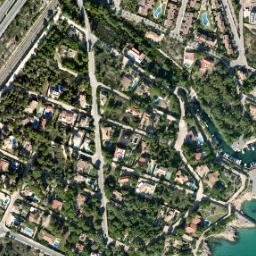 Satellite imagery of Cap de Sant Jordi, ES