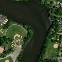 Satellite imagery of HACKENSACK FIRST PRESB CHURCH — NGS KV3905, US