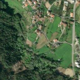 Satellite imagery of Marco da demarcação das terras do Mosteiro de Cucujães (1690)", ES