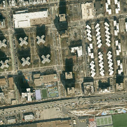 Satellite imagery of Corlears Hook, US