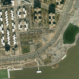 Satellite imagery of Corlears Hook, US